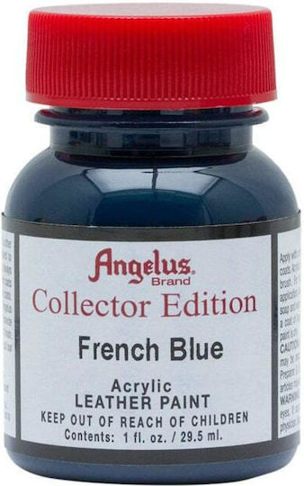 Angelus Collectors Flüssige Handwerksfarbe Blau Für Leder Französisch Blau 29.5ml