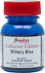 Angelus Collectors Liquid Craft Paint Blue for Leather Military Blue 29.5ml