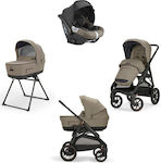 Inglesina Aptica XT Quattro Cab Verstellbar 3 in 1 Baby Kinderwagen Geeignet für Neugeborene Tuareg Beige 12.7kg