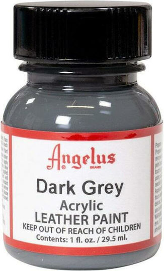Angelus Acrylic Paint Υγρό Χρώμα Χειροτεχνίας Γκρι για Δέρμα Dark Grey 29.5ml