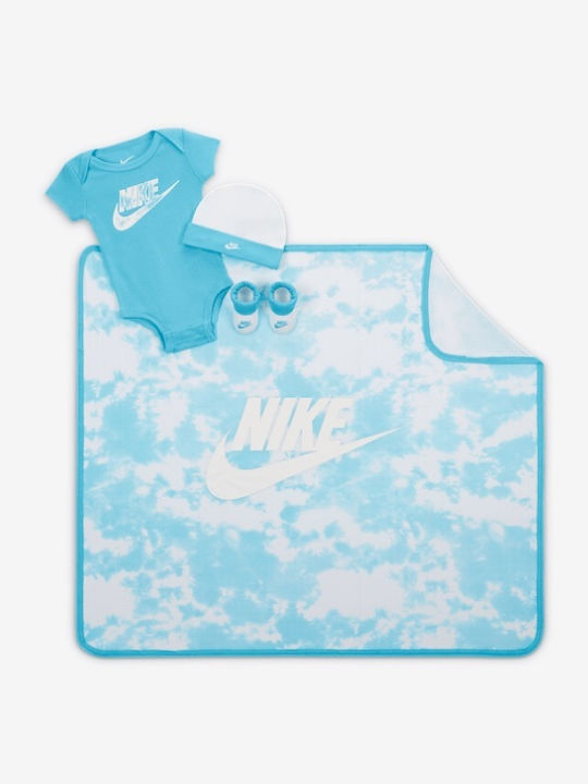 Nike Σετ Κορμάκι με Αξεσουάρ Γαλάζιο 4τμχ