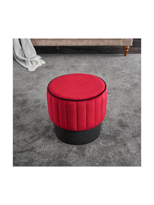Табуретка Дневна стая Облечено с кадифе Rose Червен 40x40x40бр