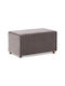 Stool Bench Stool Upholstered with Velvet Mabel Gray 80x40x40cm