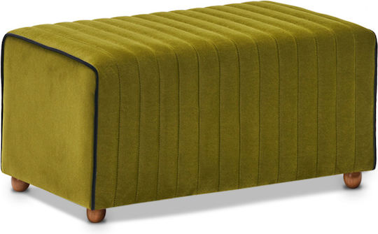 Hocker Bankhocker Gepolstert mit Samt Mabel Grün 80x40x40cm