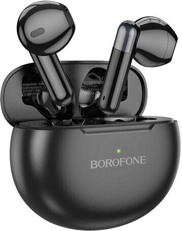 Borofone BW28 Illusion TWS In-ear Bluetooth Handsfree Ακουστικά με Θήκη Φόρτισης Μαύρα