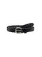 Only Leather Women's Belt Black