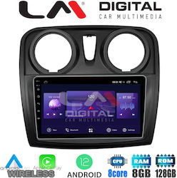 LM Digital ZT8657 Ηχοσύστημα Αυτοκινήτου για Dacia Dokker 2012+ (Bluetooth/USB/WiFi/GPS) με Οθόνη Αφής 9"