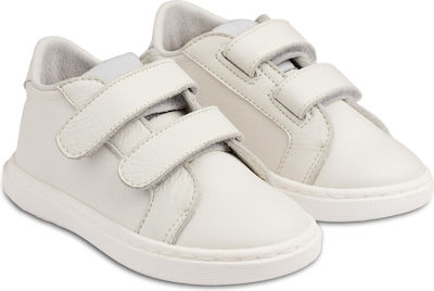 Babywalker Βαπτιστικά Δερμάτινα Sneakers Λευκά