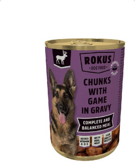 Rokus Υγρή Τροφή Σκύλων σε Κονσέρβα με Ελάφι 415gr
