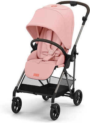 Cybex Melio Reglabil Cărucior pentru Bebeluși Potrivit pentru Nou-născut Hibiscus roșu 5.9kg