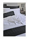 Down Town Home Pique Blanket Double 230x260cm Black