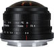 7artisans Obiectiv Foto Photoelectric 4mm f/2.8 Circular Ochi de Pește pentru Montaj Micro Patru Treimi (MFT) Negru