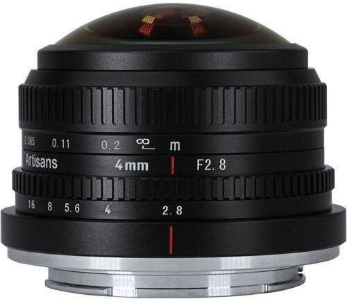 7artisans Obiectiv Foto Photoelectric 4mm f/2.8 Circular Ochi de Pește pentru Montaj Micro Patru Treimi (MFT) Negru
