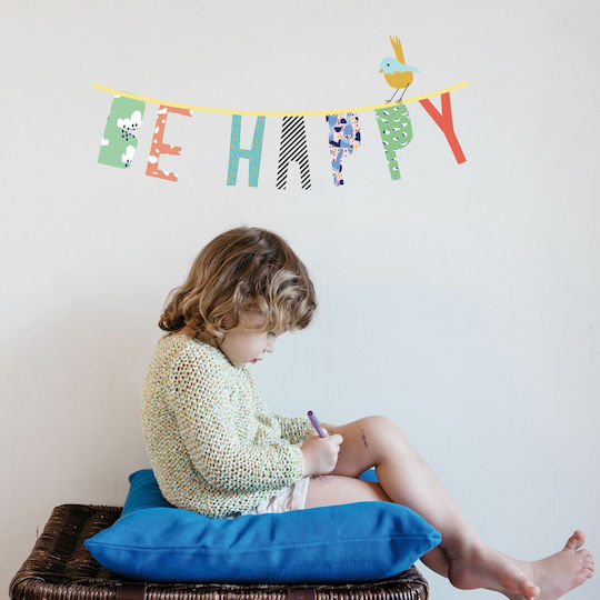 Mimi'lou Kinder Wandsticker Wand Be Happy 58x21cm
