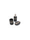 Sidirela E-3982 Ceramic Bathroom Accessory Set Black 3pcs