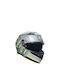 AGV K3 Fortify Grey / Black / Yellow Fluo Motorradhelm Volles Gesicht ECE 22.06 1500gr