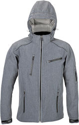 4Square Soft Winter Men's Riding Jacket Waterproof Gray