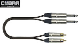 Cobra CL085-06 2x 6.3mm male - 2x RCA male 6m Cobra CL085-06 2x 6.3mm male - 2x RCA male 6m