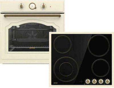 Gorenje BOS67371CLI + EC642CLI Φούρνος άνω Πάγκου 77lt με Κεραμικές ...