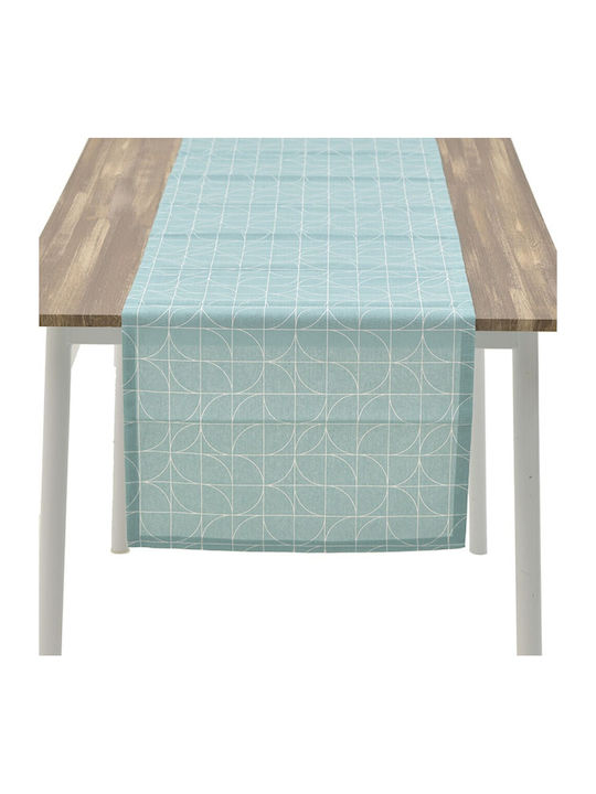 Click Runner Din Bumbac Blue / Green / White 40x140cm