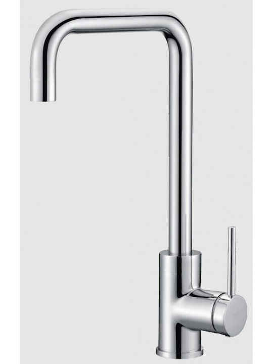 Imex Loira Tall Kitchen Counter Faucet Silver