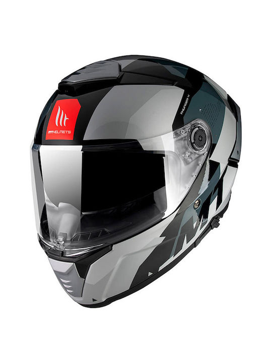 MT Thunder 4 SV Fade B2 Grey Gloss Κράνος Μηχαν...
