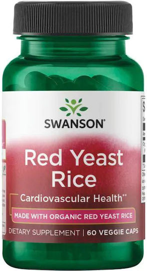 Swanson Red Yeast Rice 600мг 60 вегетариански капсули