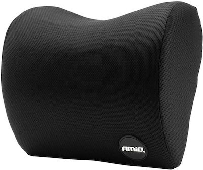 AMiO CSH04 Car Pillow Headrest Pillow with Memory Foam in Black Color 02960