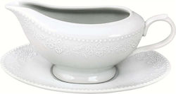 Oriana Ferelli Porcelain Gravy Boat Kea White