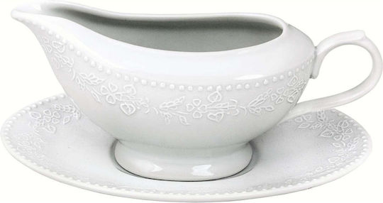 Oriana Ferelli Kea Sauciere aus Porzellan Weiß 1pcs Oriana Ferelli Kea Sauciere aus Porzellan Weiß 1pcs