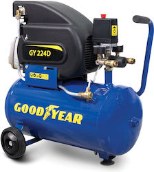 Goodyear GY224D Κομπρεσέρ Αέρος 2hp / 24lt