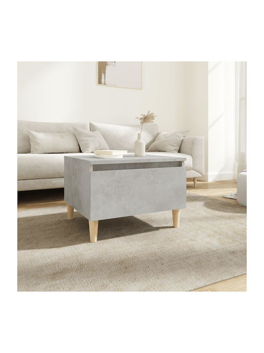 Rectangular Wooden Coffee Table Gray L50xW46xH35cm