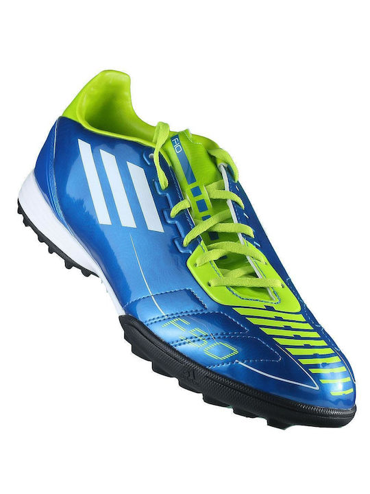Adidas Παιδικά Ποδοσφαιρικά Παπούτσια F10 με Σχάρα Μπλε