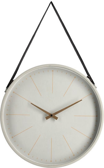 Bizzotto Timely Analog Wooden Grey Wall Clock 40x66cm Bizzotto Timely Analog Wooden Grey Wall Clock 40x66cm