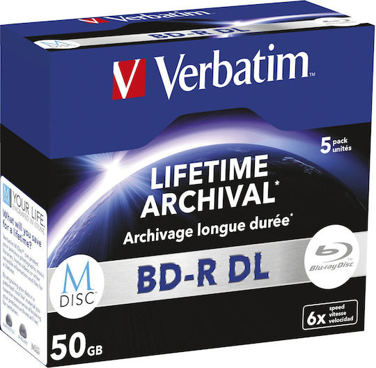Verbatim M-Disc Εγγράψιμα BD-R 6x 50GB 5τμχ