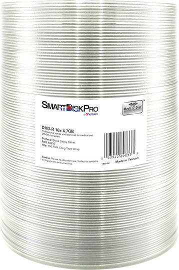 Verbatim SmartDisk Pro Εγγράψιμα DVD+R 16x 4.7GB 100τμχ