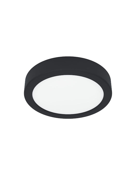 Eglo Fueva Ceiling Mount Light 16cm Black with ...