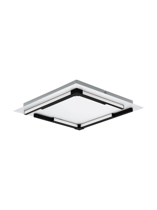 Eglo Zampote Μοντέρνα Μεταλλική Πλαφονιέρα Οροφής με Ενσωματωμένο LED σε Λευκό χρώμα 38cm