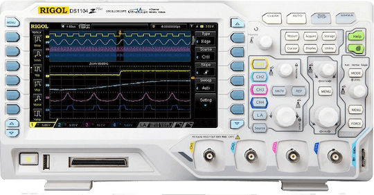 Rigol DS1104Z-S Παλμογράφος & Γεννήτρια Συχνοτήτων Πάγκου 100MHz με 4 Αναλογικά Κανάλια και 7" Οθόνη