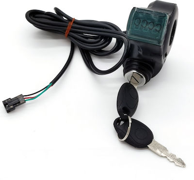 Spare Part for Electric Scooter Lock-Switch with Voltmeter 96283