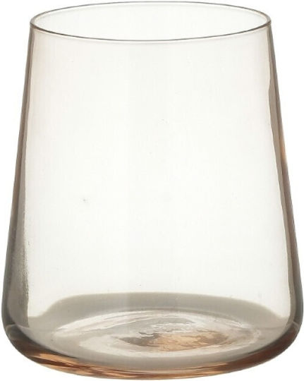 Click Set de pahare pentru apa din Sticlă în Culoarea Roz 380ml 6buc