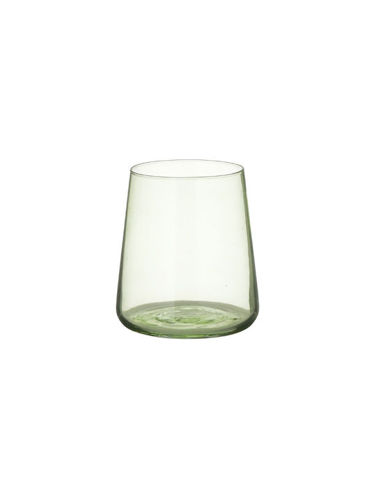 Click Σετ Ποτήρια Νερού από Γυαλί σε Πράσινο Χρώμα 380ml 6τμχ