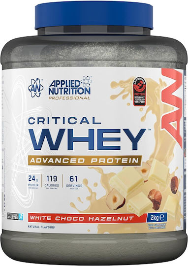 Applied Nutrition Critical Whey Whey Protein Gluten Free with White Chocolate Hazelnut Flavor 2kg