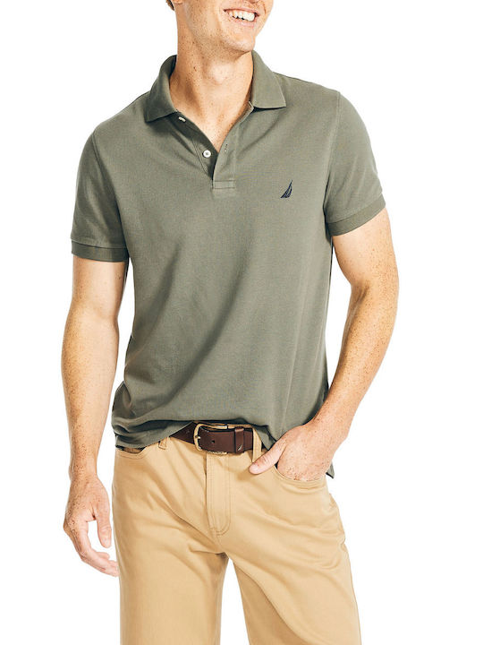 Nautica Polo Short Sleeve Green Blouse