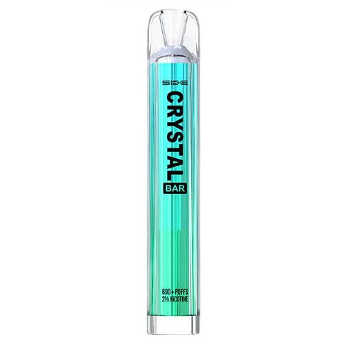 Crystal Vape SKE Ηλεκτρονικό Τσιγάρο μιας Χρήσης 600 Εισπνοών Apple Sour 2ml 20mg Μπλε