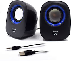 Ewent EW3501 2.0 Speakers 10W Black