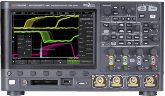 Keysight MSOX3054G Osciloscop Bancă 500MHz cu 4 Canale Analogice și Ecran de 8.5"