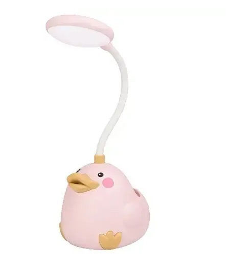 LED Kinder Schreibtischlampe Duck Rosa 9x11x33εκ.