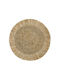 Inart Placemats Rotund Din paie Bej 44cm 1buc