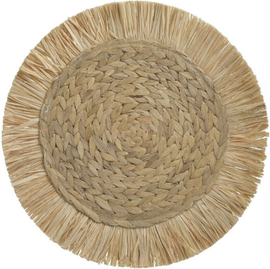 Inart Placemats Rotund Din paie Bej 44cm 1buc Inart Placemats Rotund Din paie Bej 44cm 1buc